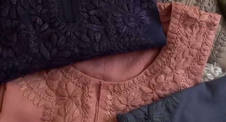 Hand-Embroidered Chikankari Kurti
