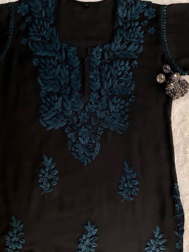 Rainbow Chikankari